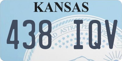 KS license plate 438IQV