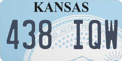 KS license plate 438IQW
