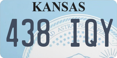 KS license plate 438IQY