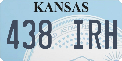 KS license plate 438IRH