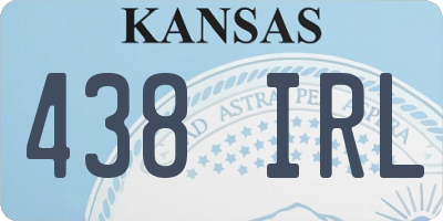 KS license plate 438IRL