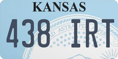 KS license plate 438IRT