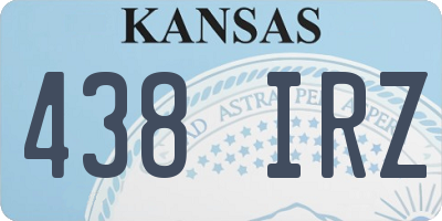KS license plate 438IRZ