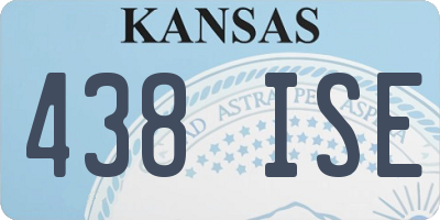 KS license plate 438ISE