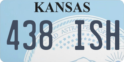 KS license plate 438ISH