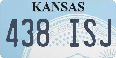 KS license plate 438ISJ
