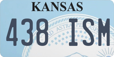 KS license plate 438ISM
