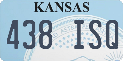 KS license plate 438ISQ