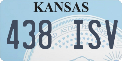 KS license plate 438ISV