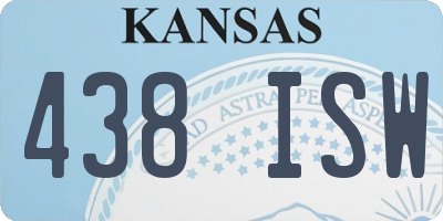 KS license plate 438ISW