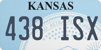 KS license plate 438ISX
