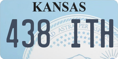 KS license plate 438ITH