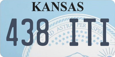 KS license plate 438ITI