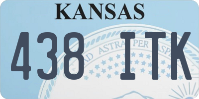 KS license plate 438ITK
