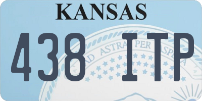 KS license plate 438ITP