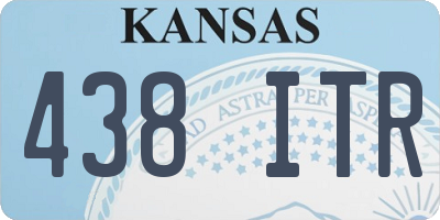KS license plate 438ITR