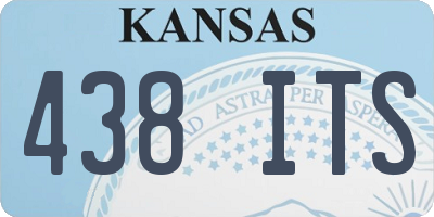 KS license plate 438ITS