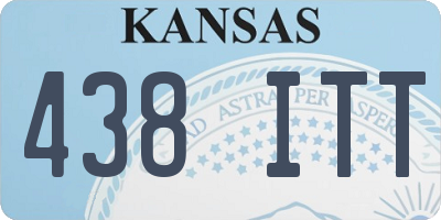 KS license plate 438ITT