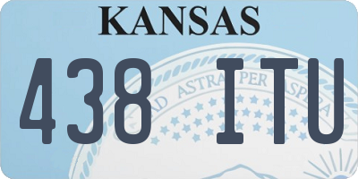 KS license plate 438ITU
