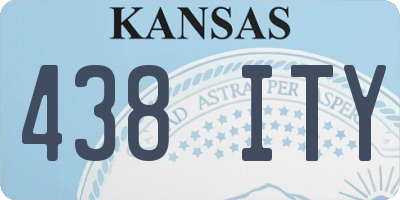 KS license plate 438ITY