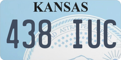 KS license plate 438IUC