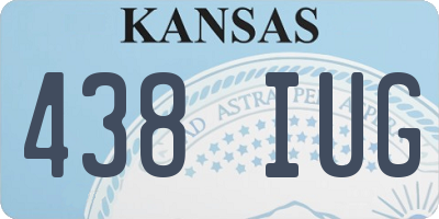 KS license plate 438IUG