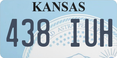 KS license plate 438IUH