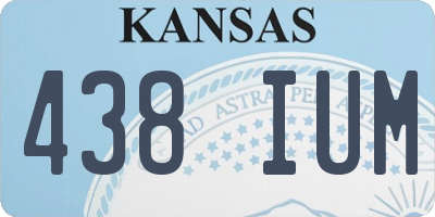KS license plate 438IUM