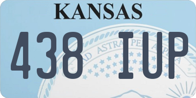 KS license plate 438IUP