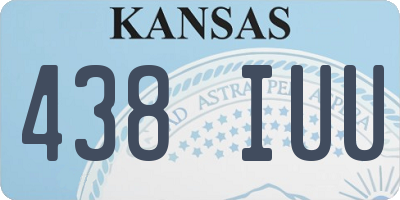 KS license plate 438IUU