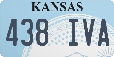 KS license plate 438IVA