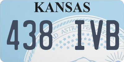 KS license plate 438IVB