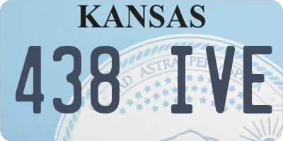 KS license plate 438IVE