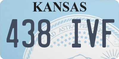KS license plate 438IVF
