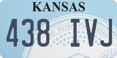 KS license plate 438IVJ