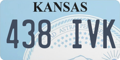 KS license plate 438IVK