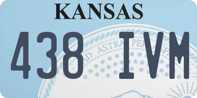 KS license plate 438IVM