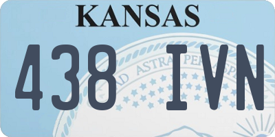 KS license plate 438IVN