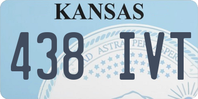 KS license plate 438IVT