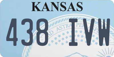 KS license plate 438IVW