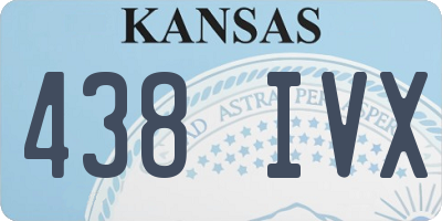 KS license plate 438IVX