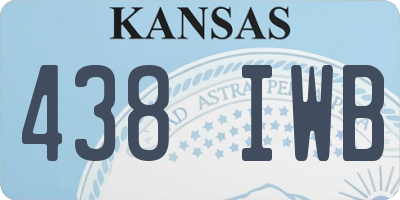 KS license plate 438IWB