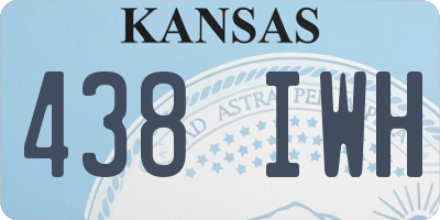 KS license plate 438IWH