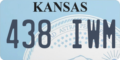 KS license plate 438IWM
