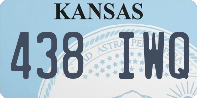 KS license plate 438IWQ