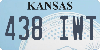 KS license plate 438IWT