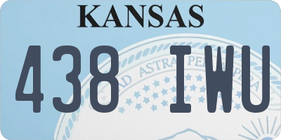 KS license plate 438IWU