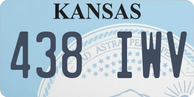 KS license plate 438IWV