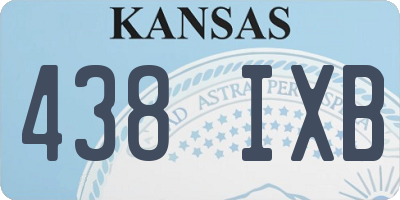 KS license plate 438IXB