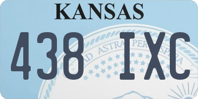 KS license plate 438IXC